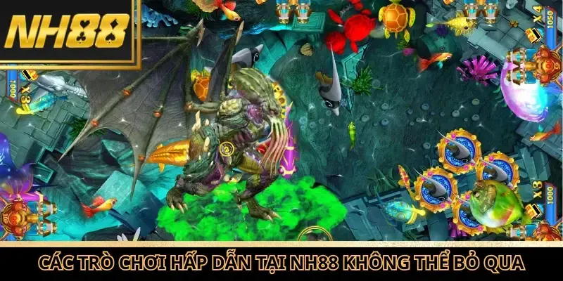 Bắn cá NH88 các trò chơi hot
