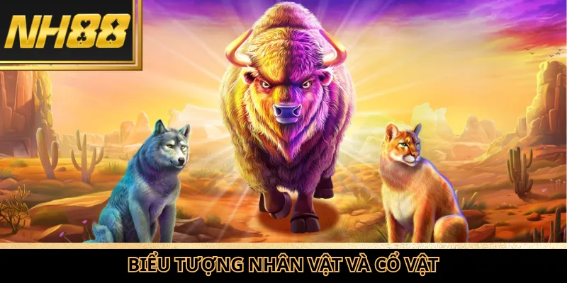 Biểu tượng nhân vật và cổ vật xuất hiện trong vòng quay của ngưu ma vương.